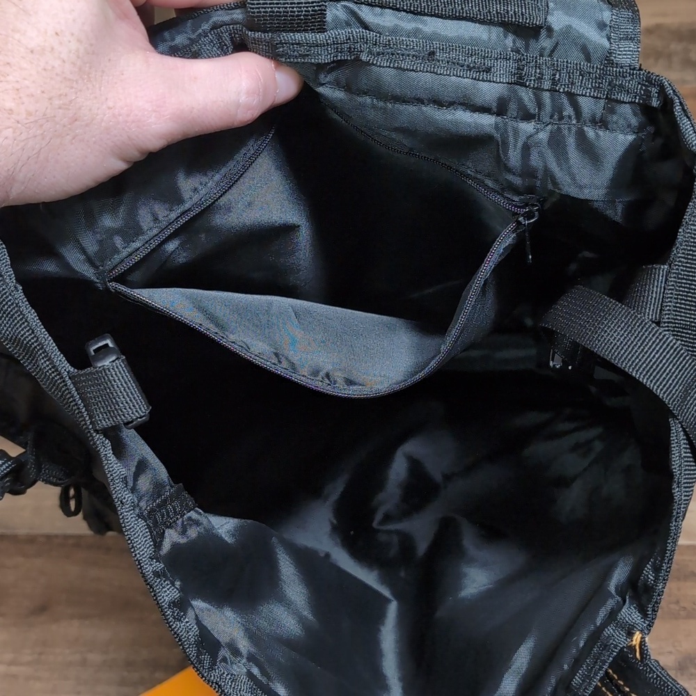 WRASCAL ARCH'R Tactical Backpack With Quick Release Strap in Black and Orange - Picture 12 of 14